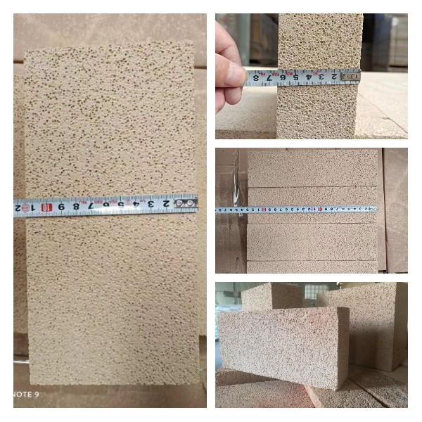 Lightweight high alumina brick size inspection