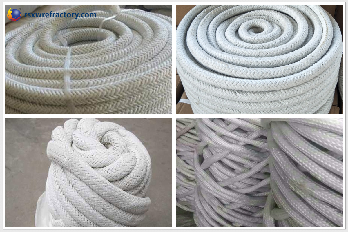 Heat Insulation Ceramic Fiber Rope For Furnace
