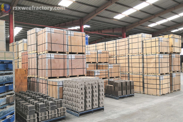 refractory brick stacking site