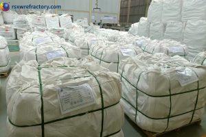 High temp refractory castable exported to Peru