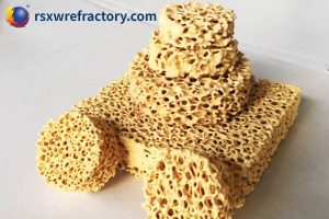 Production process of ceramic filter foam