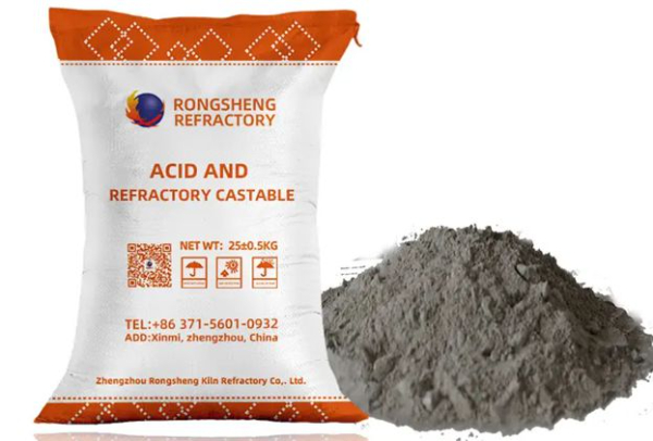 Lightweight acid resistant castable