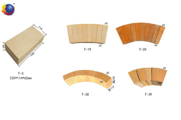 different type refractory bricks size