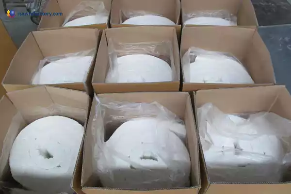 Ceramic fiber blanket packaging
