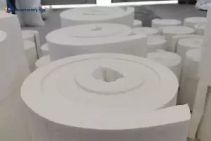 Production process of ceramic fiber blankets